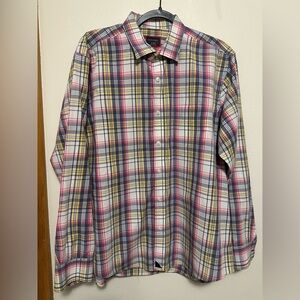 UNTUCKit Men's Plaid Button Down Shirt - Pink, Yellow, Blue